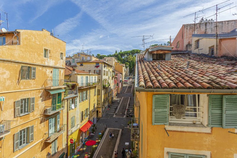 ROSSETTI - Place Rossetti - View to the Castle Hills Of Nice